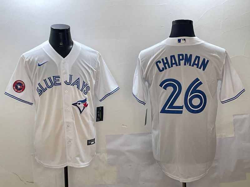 Men Toronto Blue Jays #26 Chapman White Game 2025 Nike MLB Jersey style 4->toronto blue jays->MLB Jersey